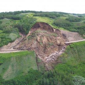 Nombre record de glissements de terrains au Québec