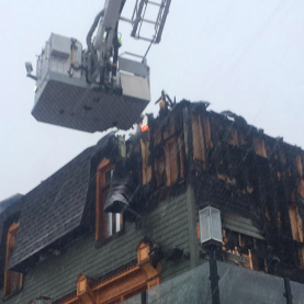 Restaurant Sagamité détruit par un incendie