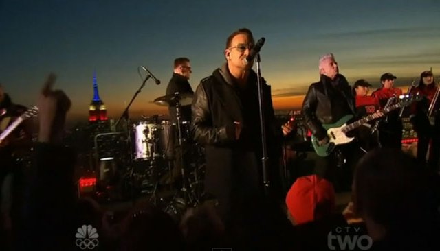 Performance de U2 au Tonight Show