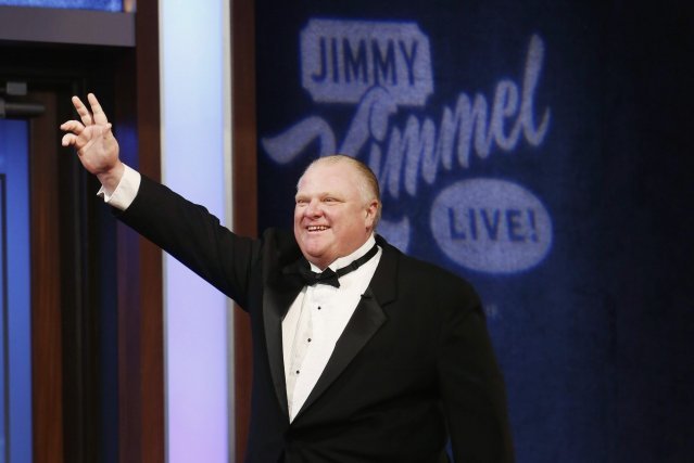 Rob Ford sur le plateau de Jimmy Kimmel