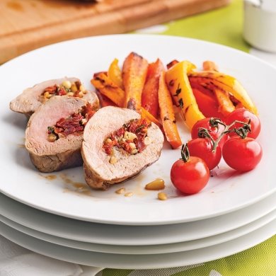 5 ingrédients/15 minutes: Filet de porc farci aux tomates séchées