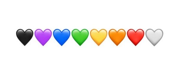 Les différentes significations des couleurs des emojis de coeur