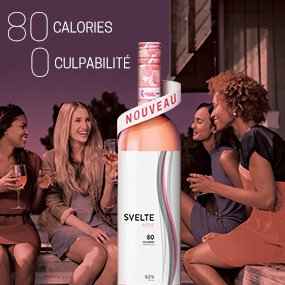 Le vin Svelte rosé 80 calories vous offre le meilleur du printemps  