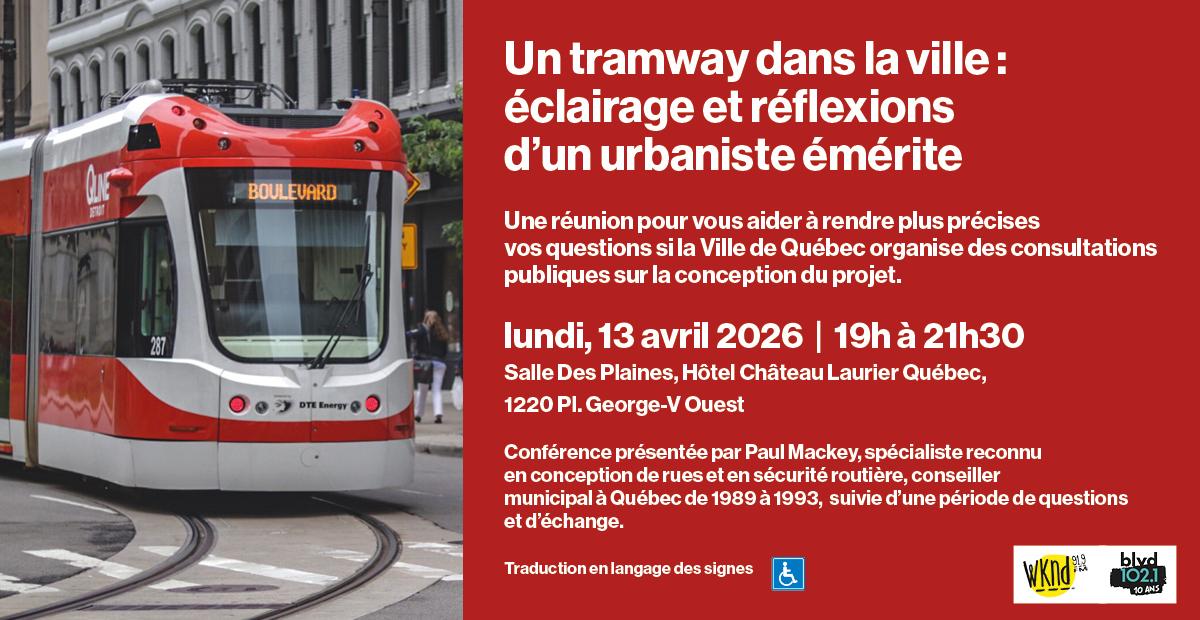 Un tramway dans la ville